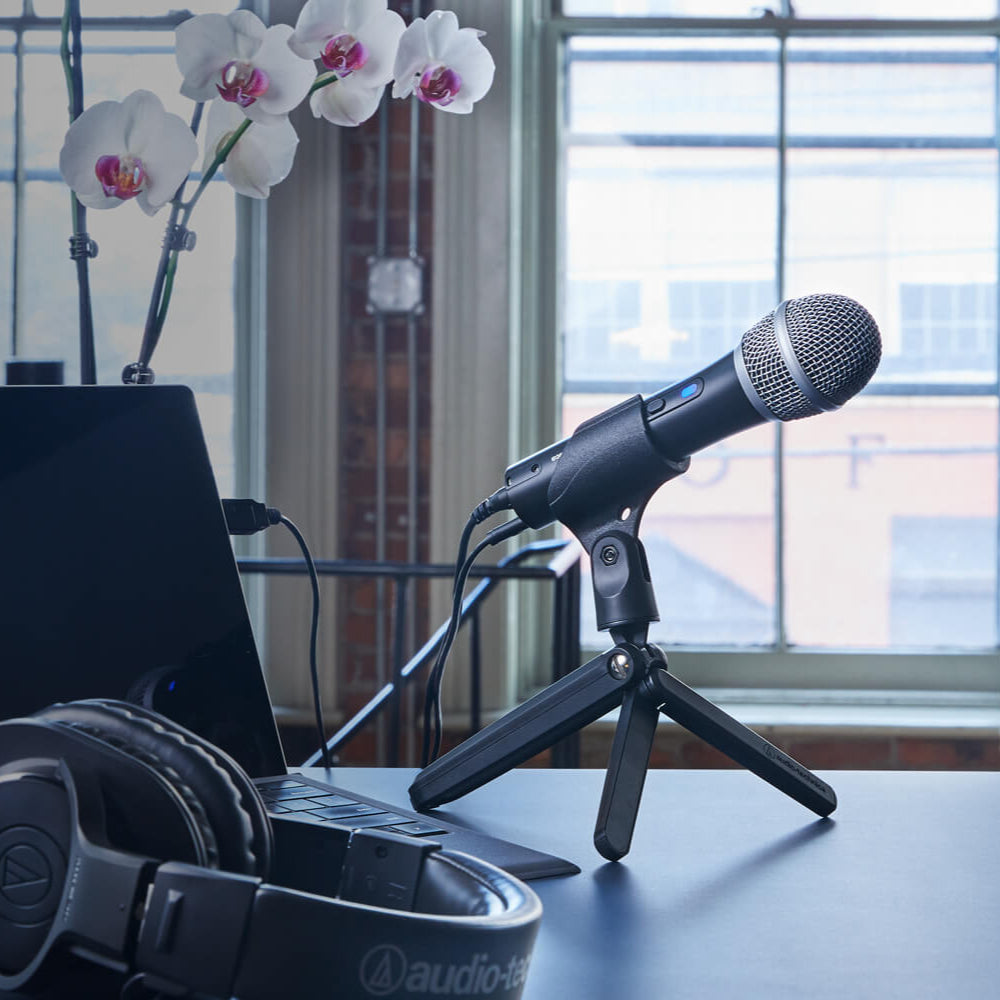 Audio-Technica ATR2100x-USB USB microphone, lifestyle setting