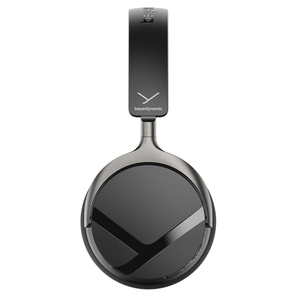 Beyerdynamic Aventho Y wireless headphones in Liquid Black, side view