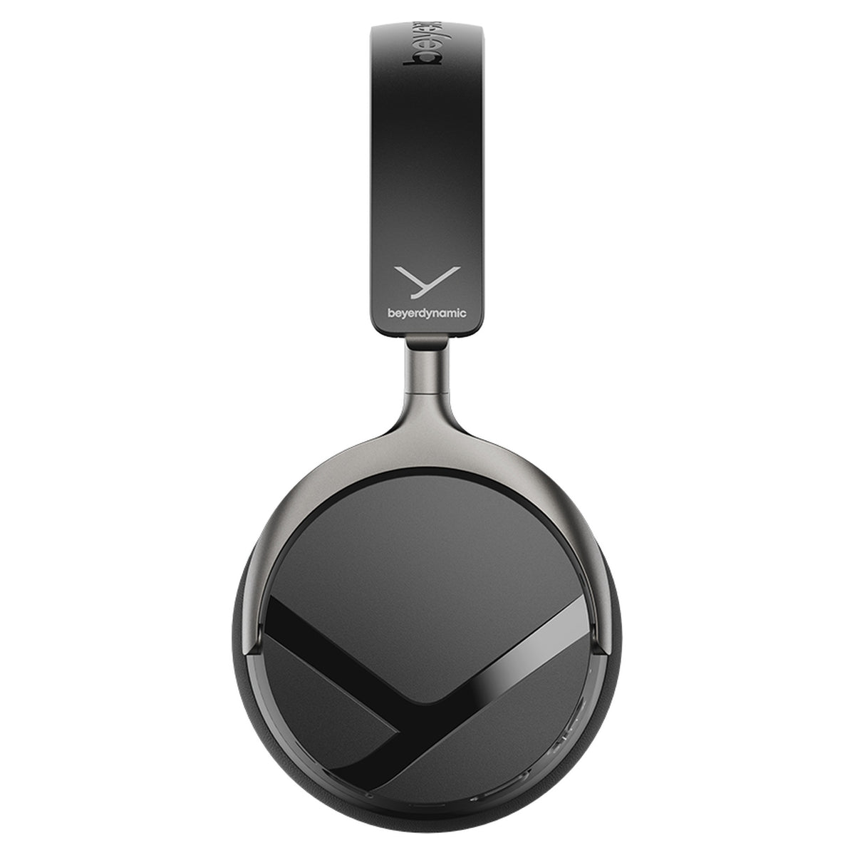Beyerdynamic Aventho Y wireless headphones in Liquid Black, side view