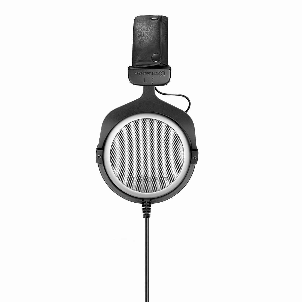 Beyerdynamic DT 880 Pro studio headphones with 250 ohm impedance, shown in a close-up view highlighting the ear cups and headband.