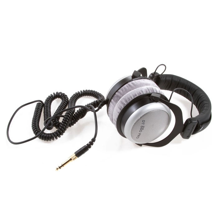 Beyerdynamic DT 880 Pro studio headphones with 250 ohm impedance, featuring over-ear design and detailed audio quality.