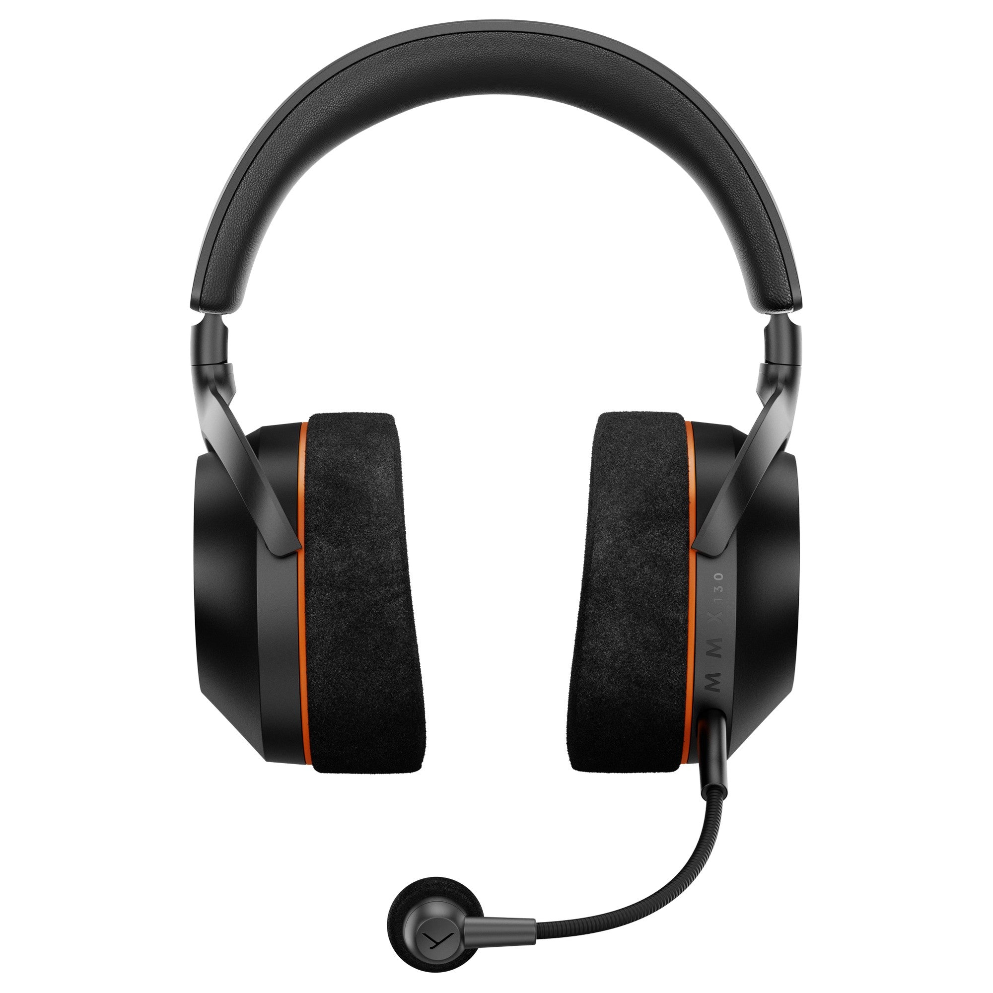 Beyerdynamic MMX 130 Wireless open-back gaming headset in black, front view