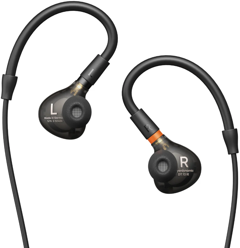 Beyerdynamic DT 72 IE studio headphones for guitar and voice, with over-ear design and detailed earcups for professional audio.