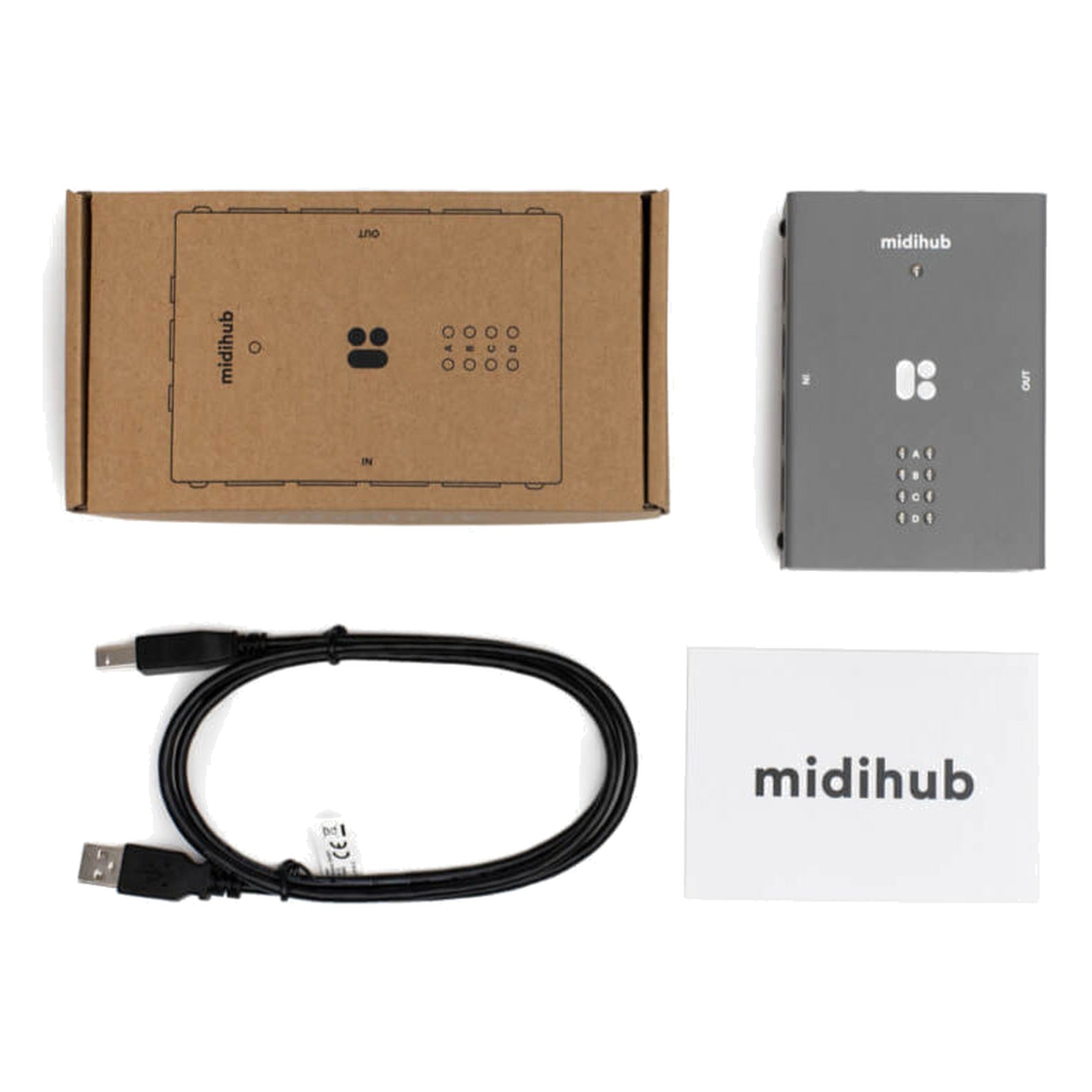 Blokas Midihub standalone MIDI processor, box contents