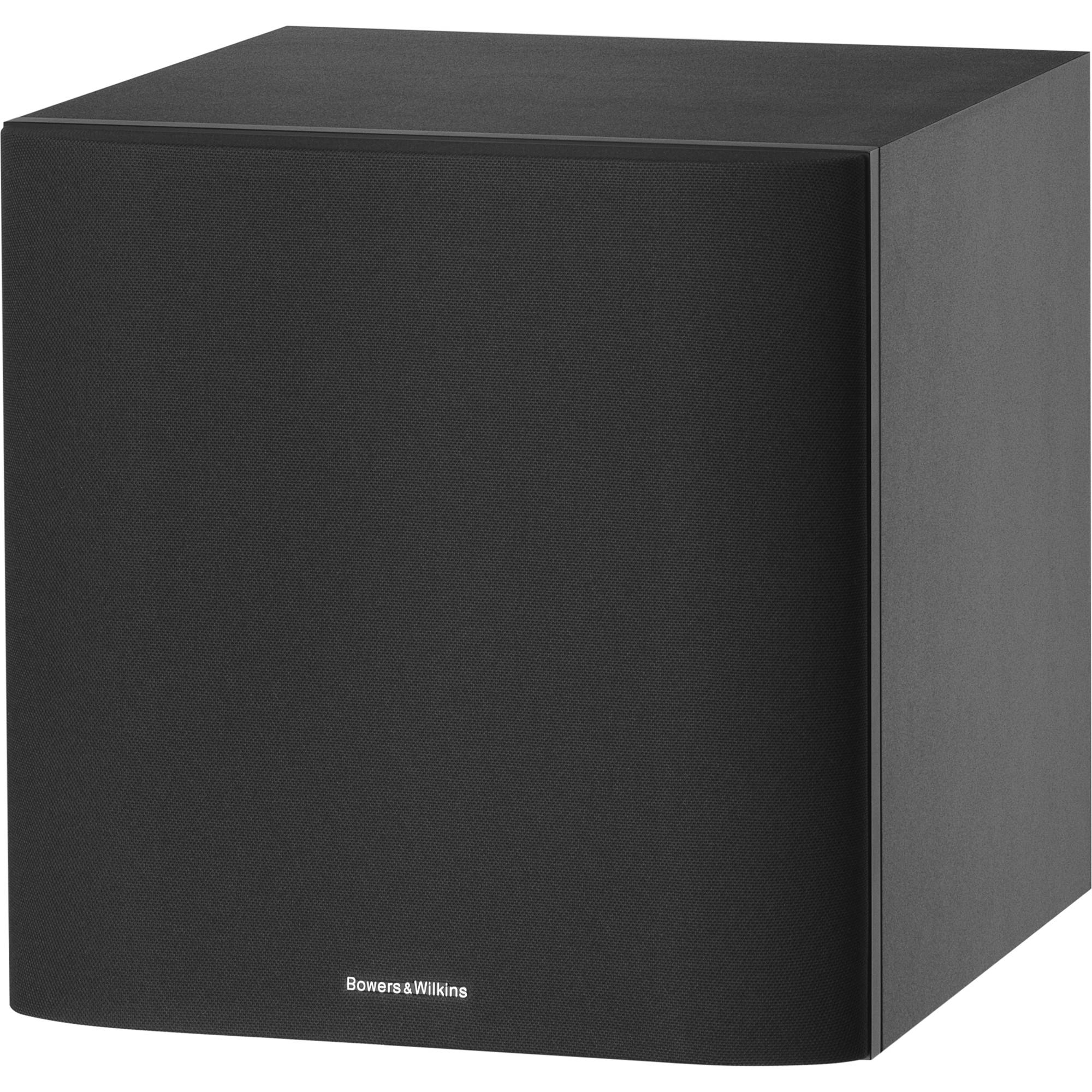 Bowers & Wilkins ASW608 subwoofer, front view in matte black
