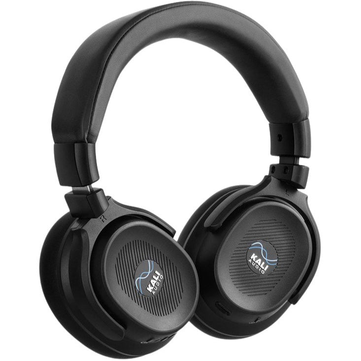 Kali Audio HP-1 studio headphones with over-ear design, black ear cups, and adjustable headband for professional audio mixing.