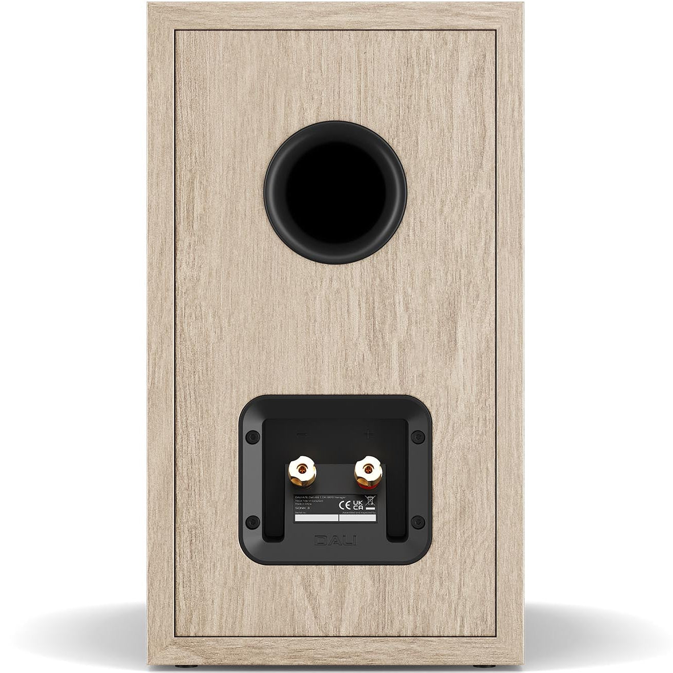 DALI Sonik 3 passive bookshelf speakers with black finish, compact design, and front-facing drivers for high-quality audio.