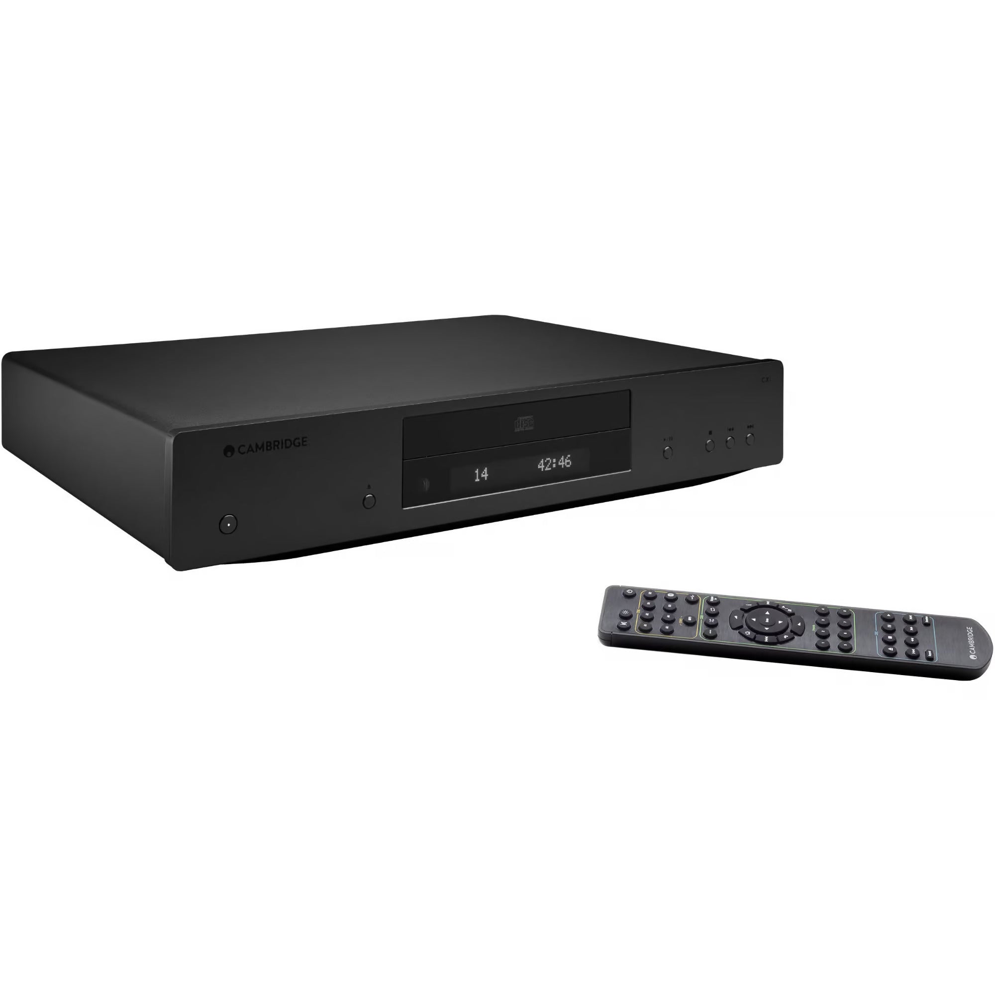 Cambridge Audio CXC CD transport, black, front view