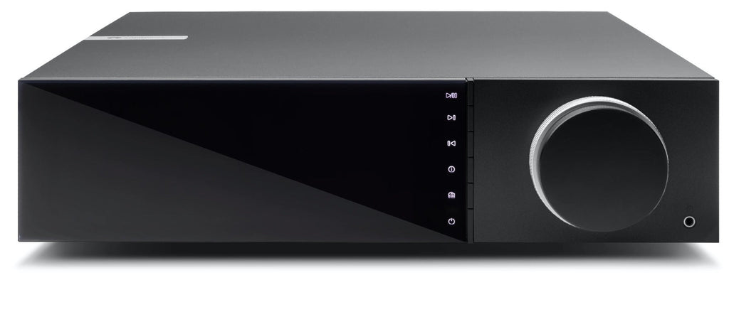 Cambridge Audio EVO 150 streaming amplifier, black, front view