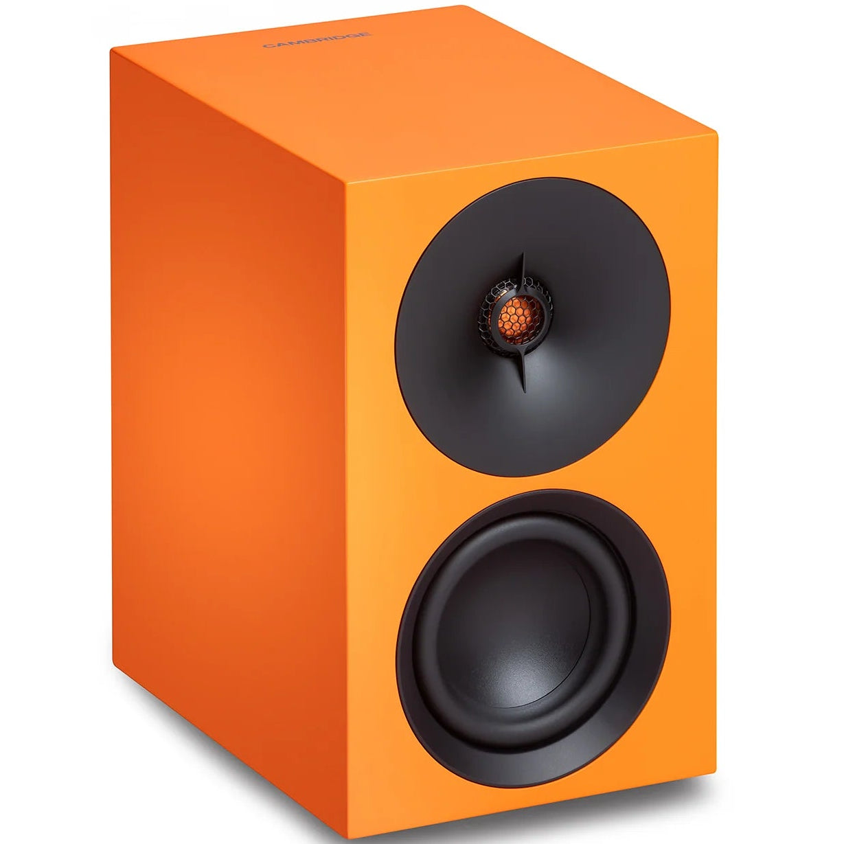 Cambridge Audio L/R S active bookshelf speakers, orange