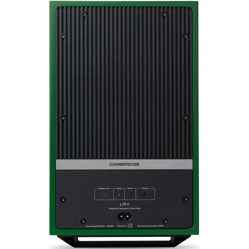 Cambridge Audio L/R X active bookshelf speakers, green