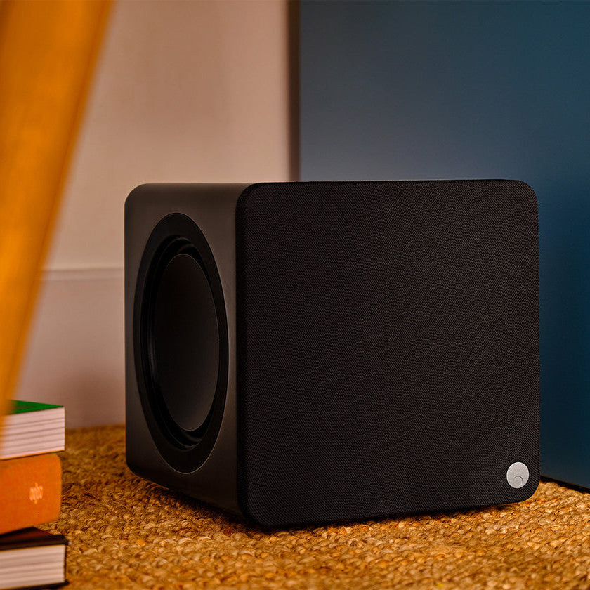 Cambridge Audio MSX Sub 200 active subwoofer, black, front view