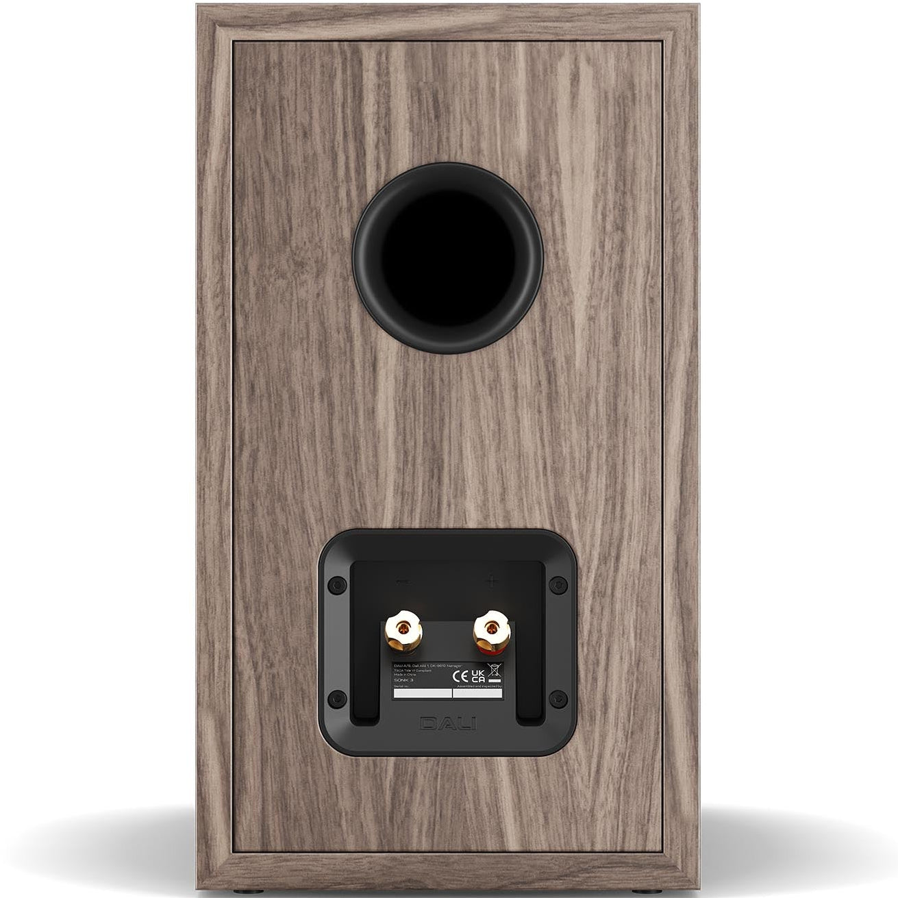 DALI Sonik 3 passive bookshelf speakers with black finish, featuring compact design and high-quality audio drivers.