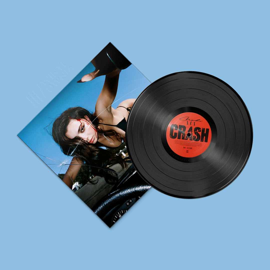 Charli XCX Crash vinyl record, black vinyl LP