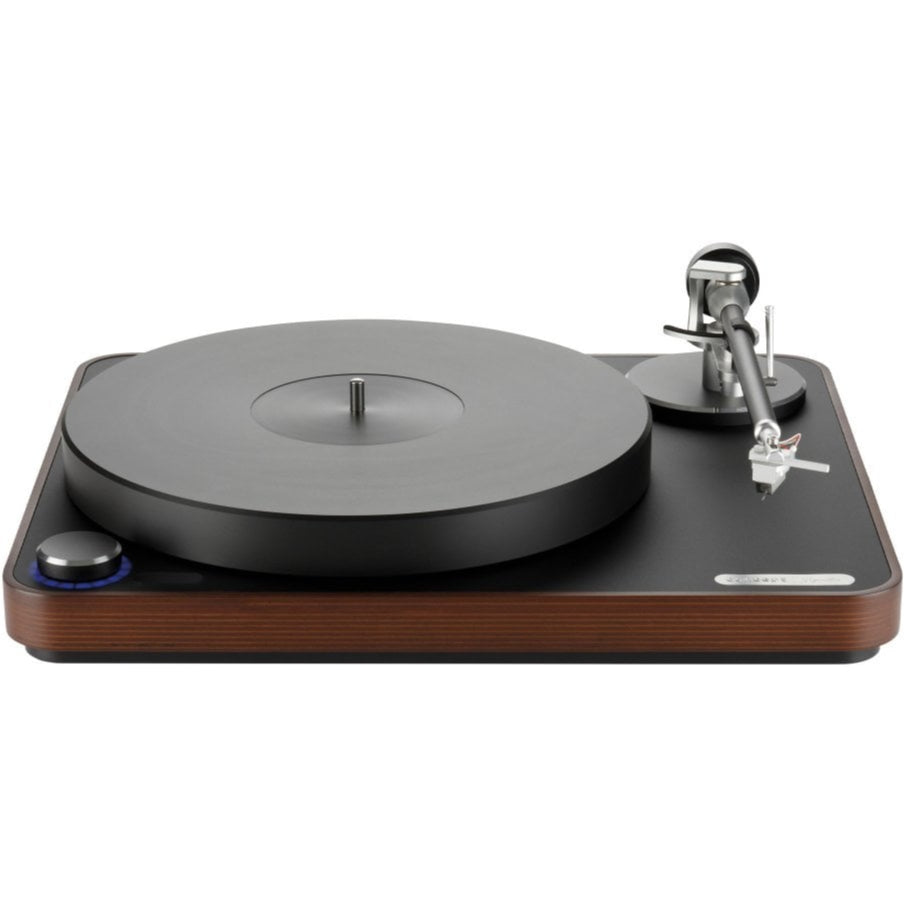 Clearaudio Concept Signature manual turntable with sleek design and high-quality tonearm for premium vinyl listening.
