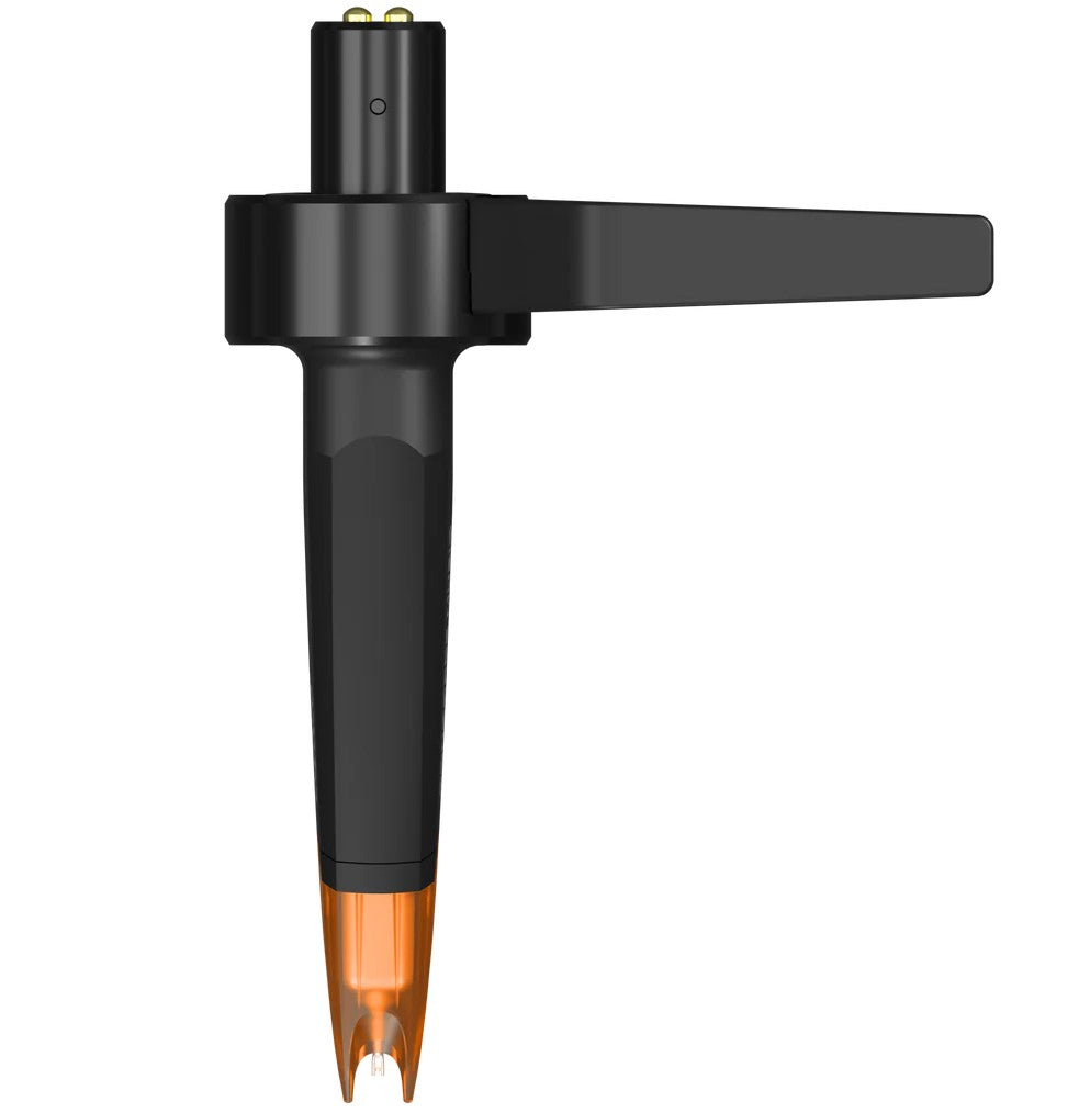 Ortofon Concorde Music Bronze turntable cartridge with bronze-colored stylus and body, designed for high-quality vinyl playback.