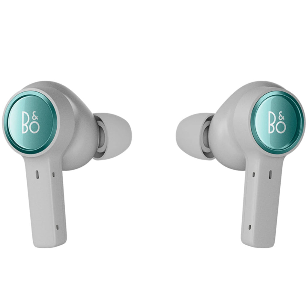 Wireless in-ear headphones from Bang & Olufsen Beoplay Eleven with sleek design and compact charging case.