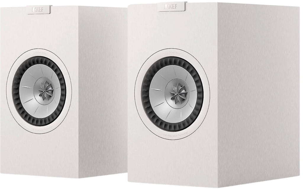 KEF Q3 Meta passive bookshelf speakers with sleek black finish and compact design, ideal for high-quality home audio.
