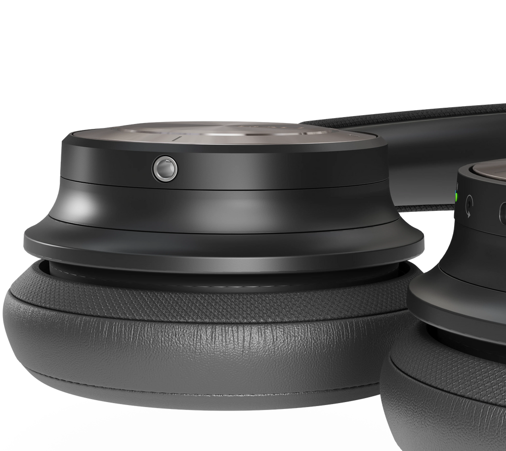 DALI Dali iO-8 wireless headphones in iron black with padded ear cushions and sleek over-ear design.