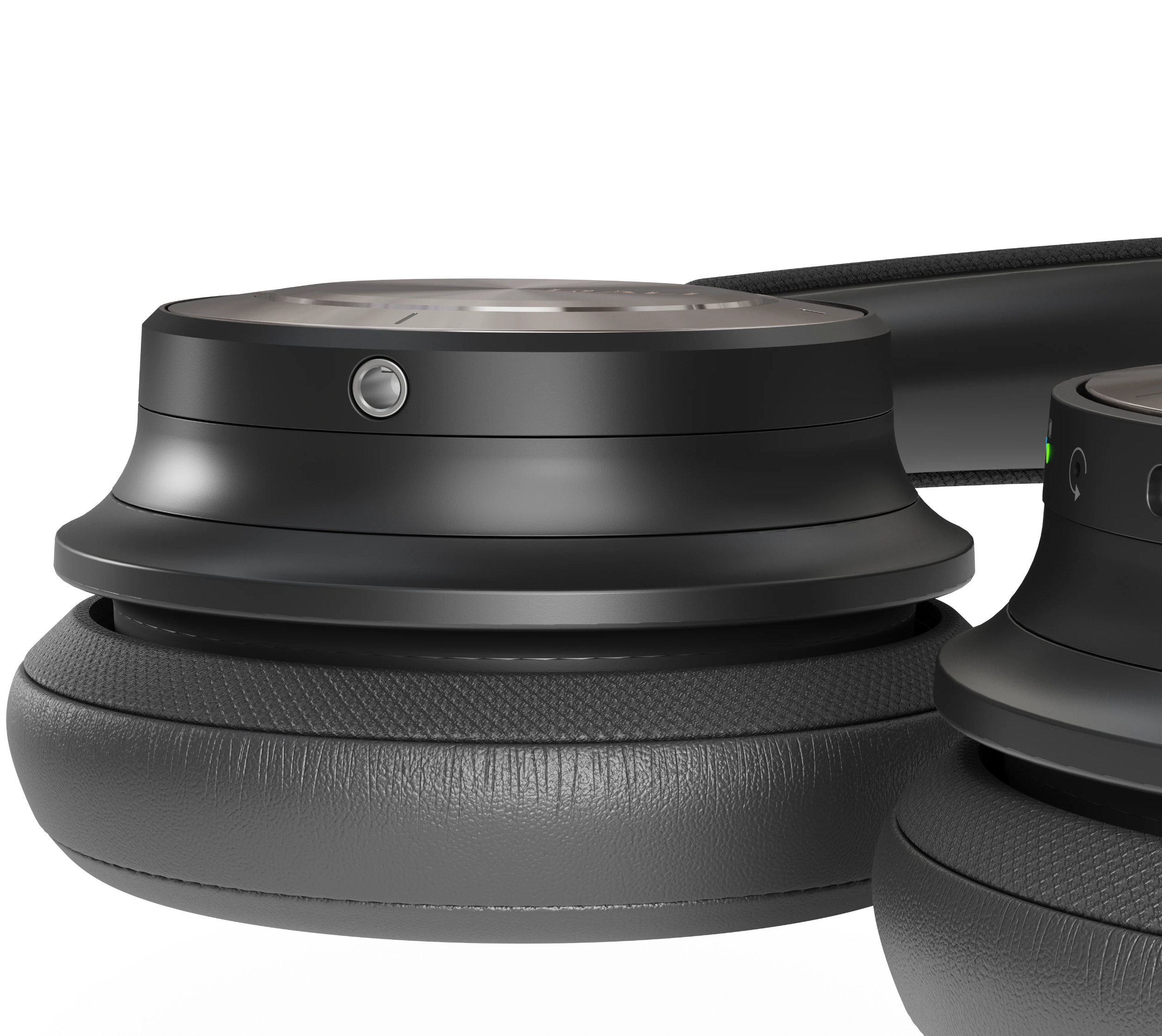 DALI Dali iO-8 wireless headphones in iron black with padded ear cushions and sleek over-ear design.