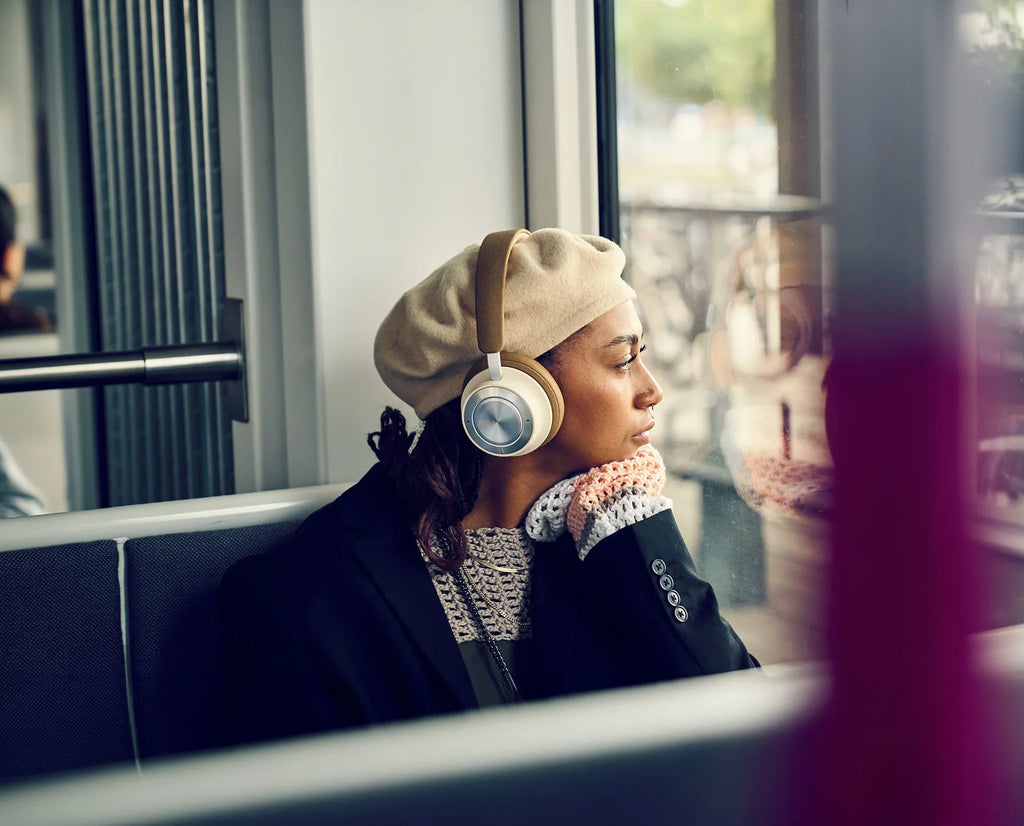 DALI Dali iO-8 wireless headphones with sleek black design and comfortable ear cushions on a white background.