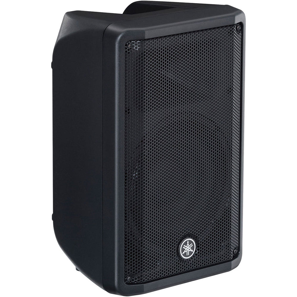 Yamaha DBR10 PA speaker with black enclosure, front grille, and control panel, designed for professional audio systems
