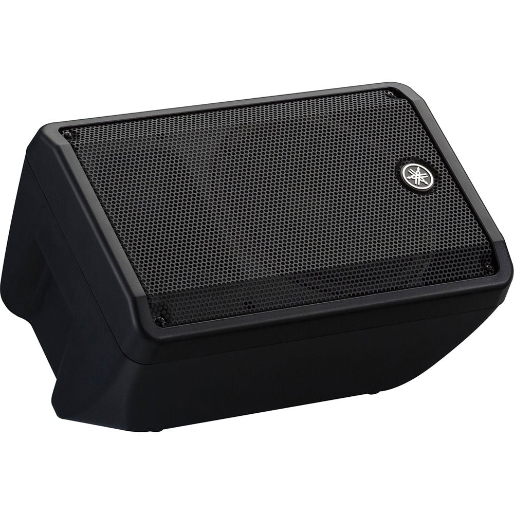 Yamaha DBR10 PA speaker with black enclosure and front grille, designed for professional sound reinforcement and live performances.