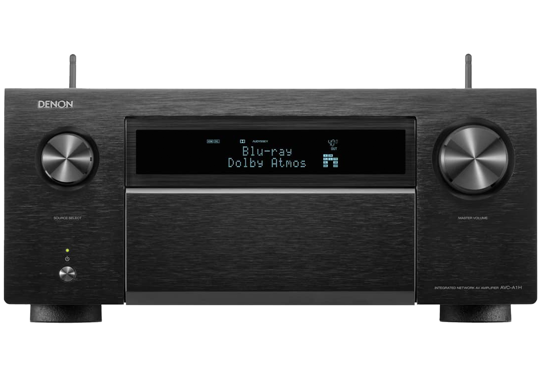 Denon AVC-A1H stereo amplifiers, front