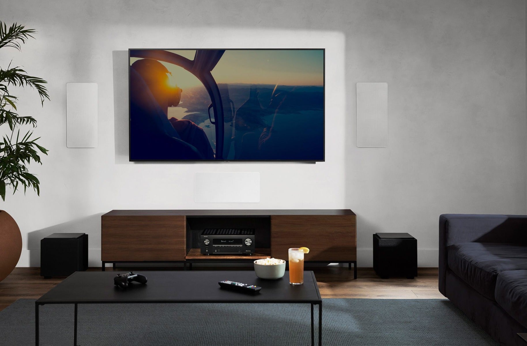 Denon AVC-X3800H stereo amplifiers, alternate view