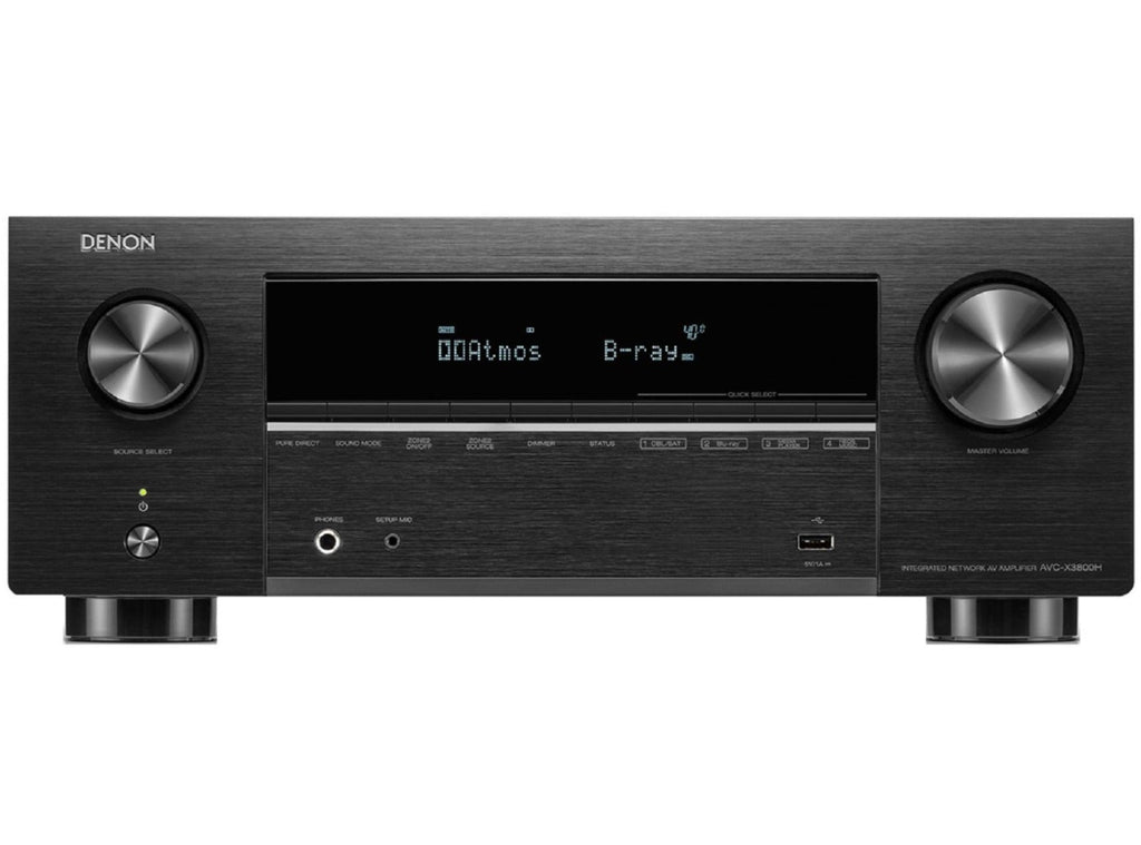 Denon AVC-X3800H stereo amplifiers, front