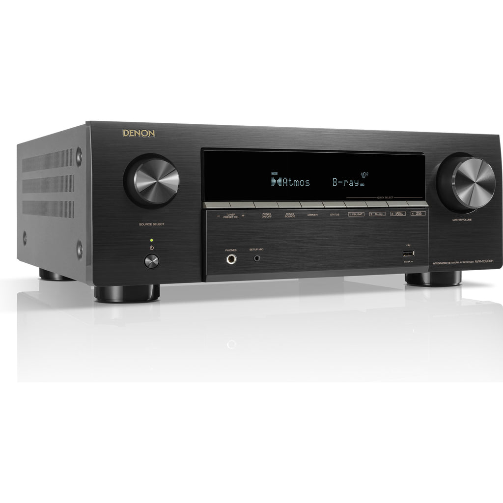 Denon AVC-X3900H stereo amplifiers, front