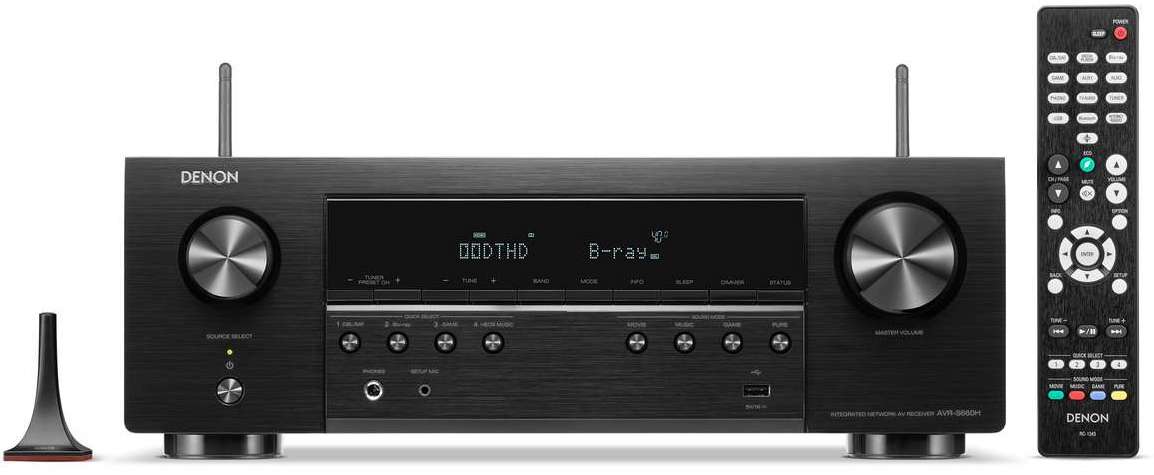 Denon AVR-S660H stereo amplifiers, alternate view