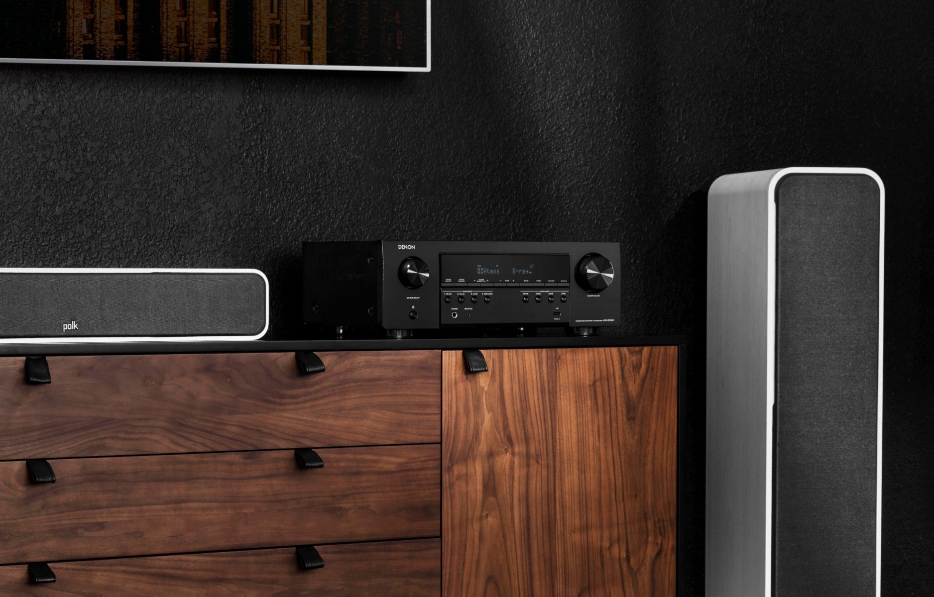 Denon AVR-S760H stereo amplifiers, back