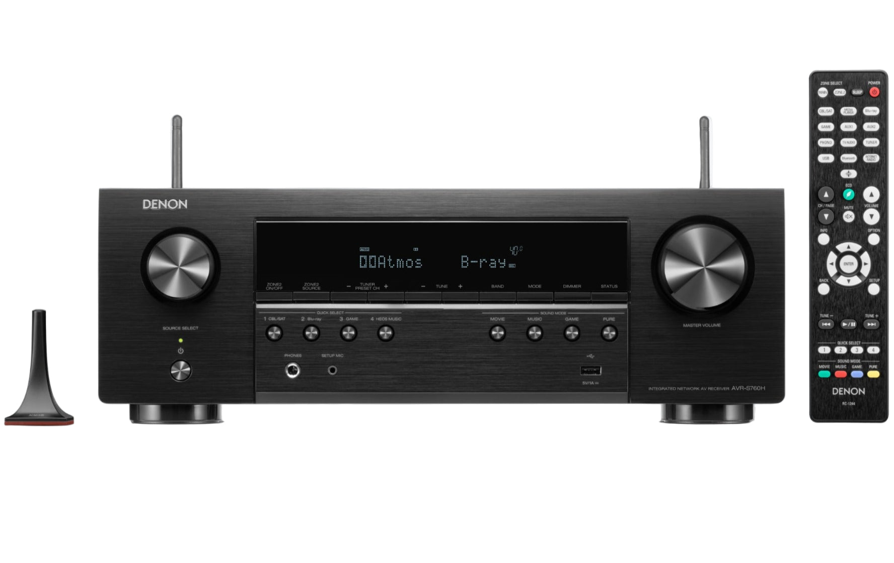 Denon AVR-S760H stereo amplifiers, front