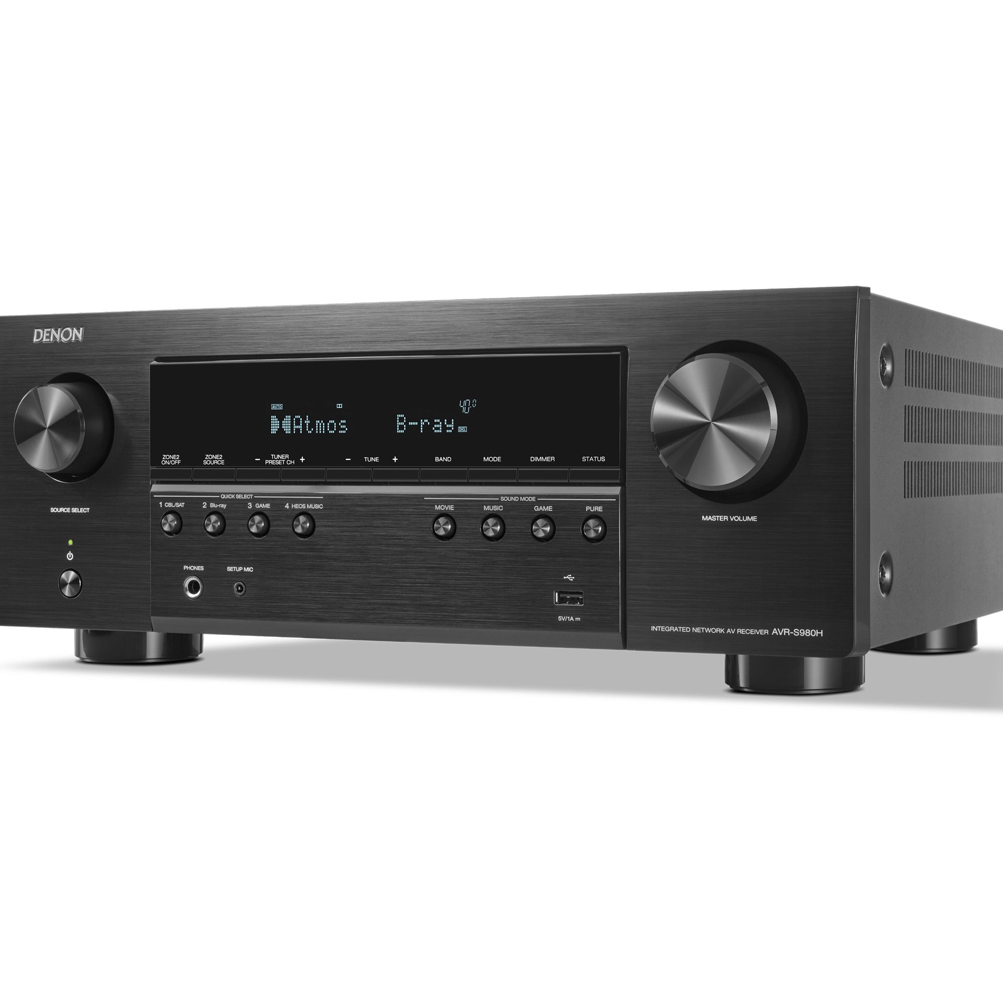 Denon AVR-S980H stereo amplifiers, front