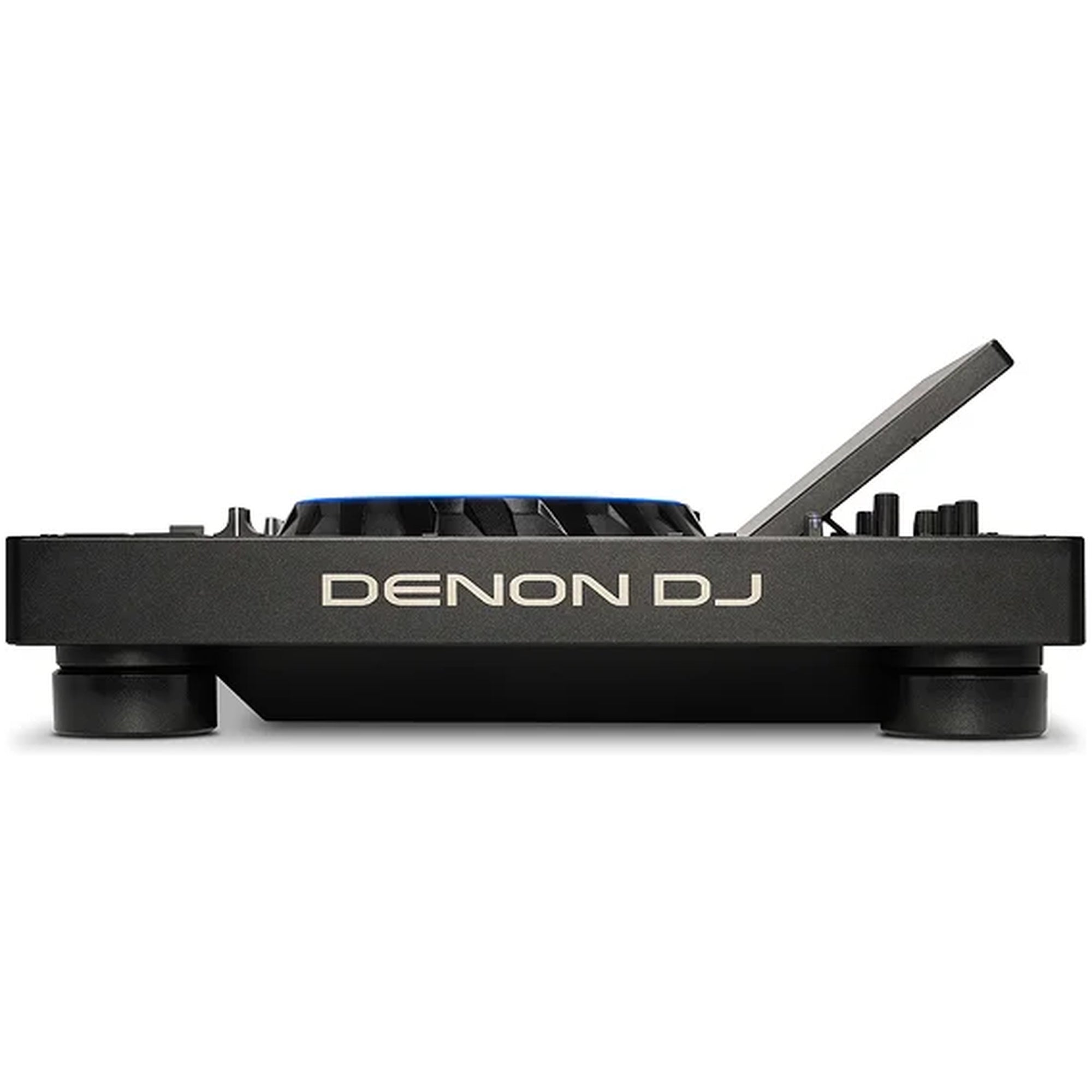 Denon DJ Prime 4 G2, side profile with the tilting display