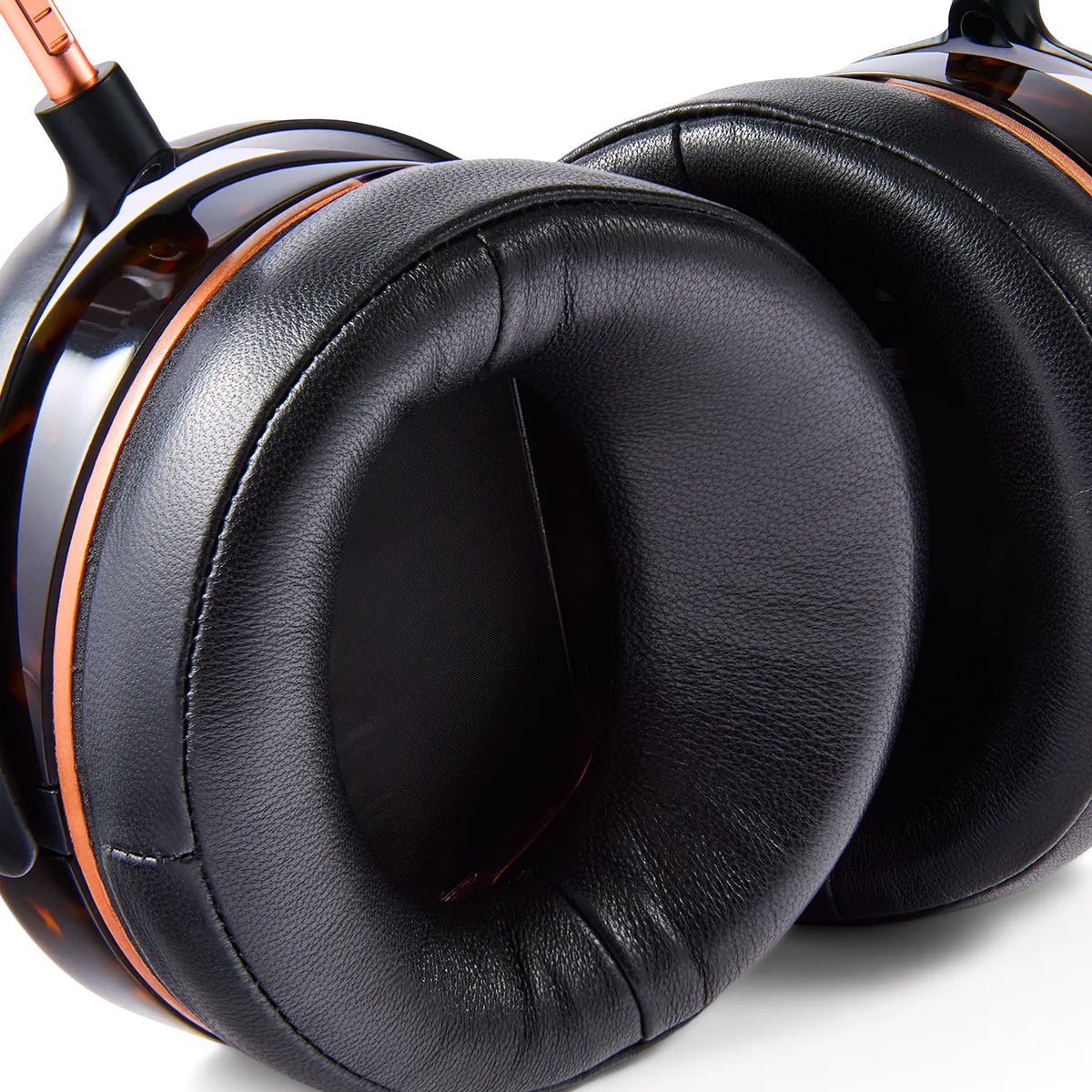 Audeze LCD-5 wired headphones with sleek black design, over-ear cups, and premium audio quality visible in the image.