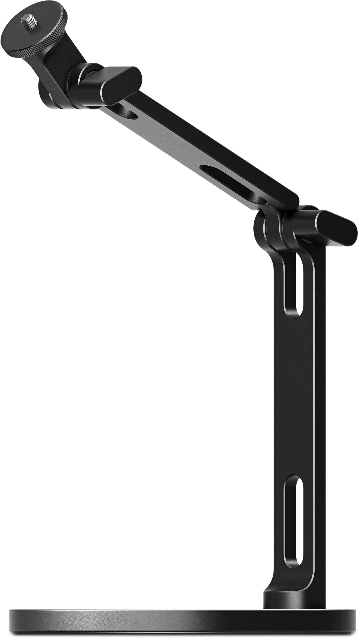 Rode DS2 desktop microphone stand with adjustable arm and shock mount for professional audio recording.