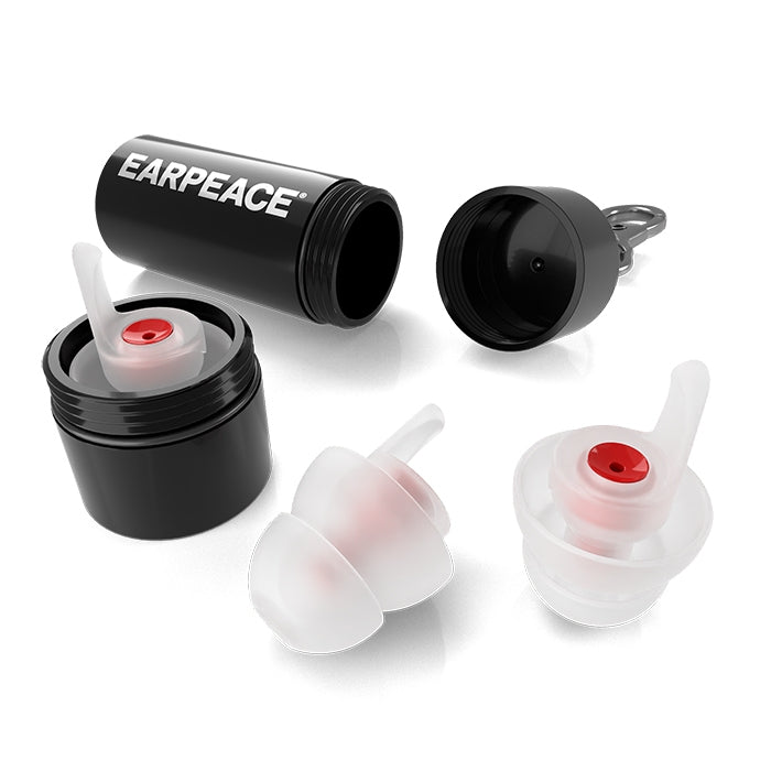 EarPeace Music Earplugs, in red