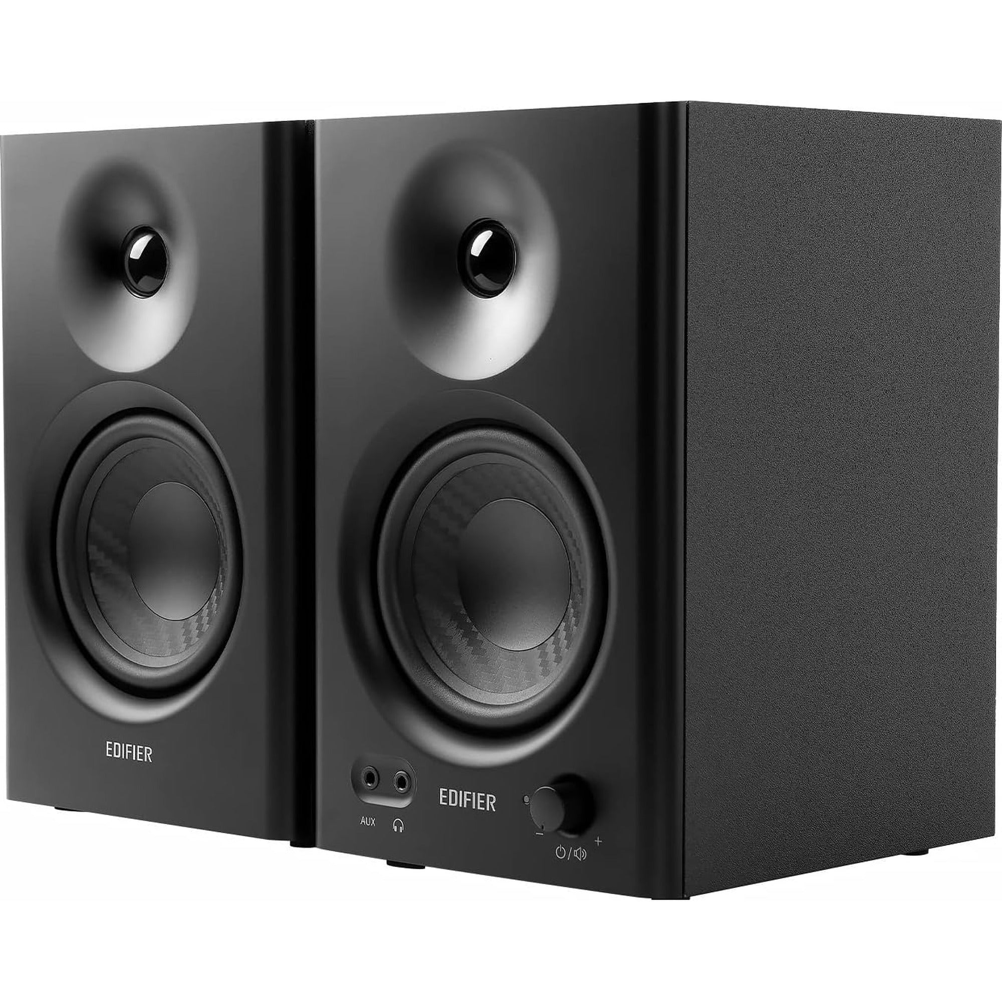 Edifier MR4 desktop speakers, front view.