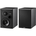 Epos ES-7N passive bookshelf speakers with sleek black finish and compact design, ideal for high-quality home audio.