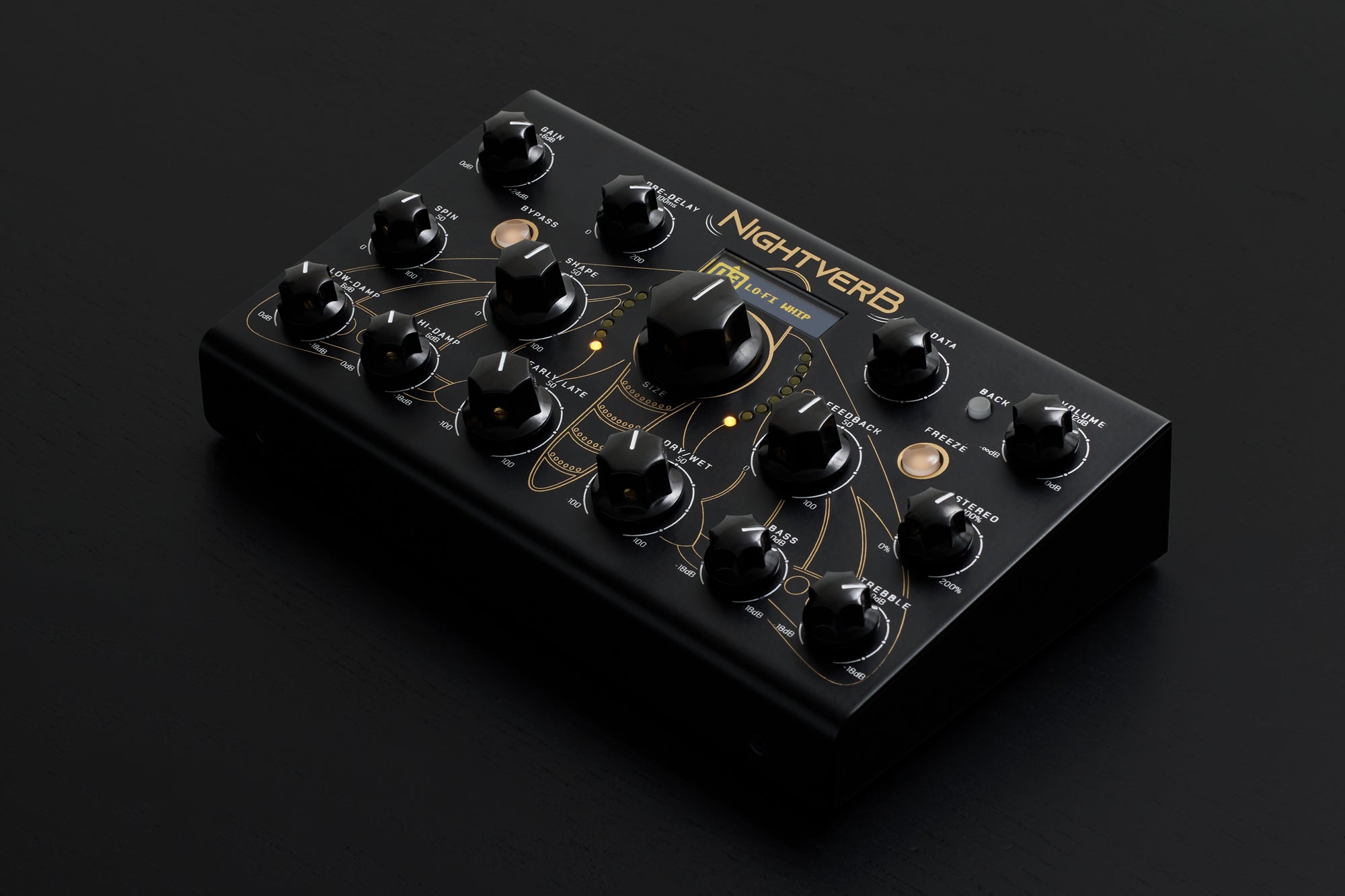 Erica Synths Nightverb Eurorack effects module, black.
