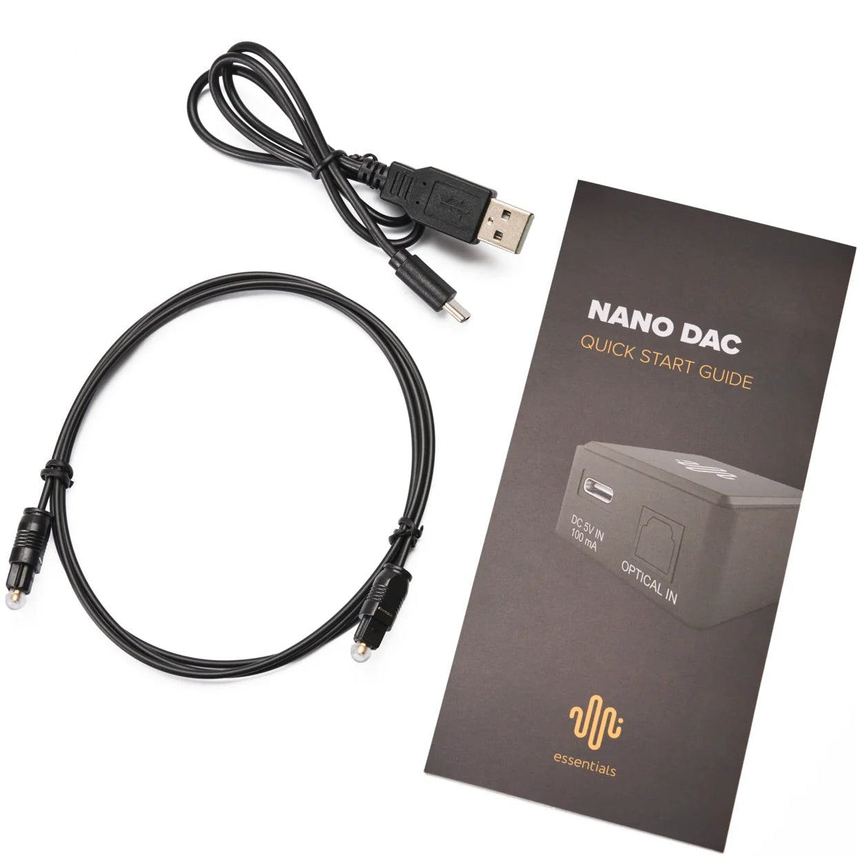 Essentials NanoDac headphone amplifiers and dacs, back