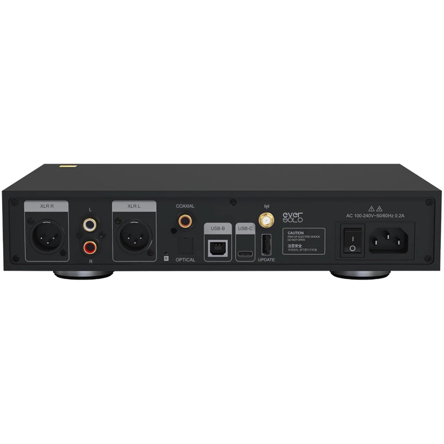Eversolo DAC-Z8 desktop DAC and headphone amplifier, top view