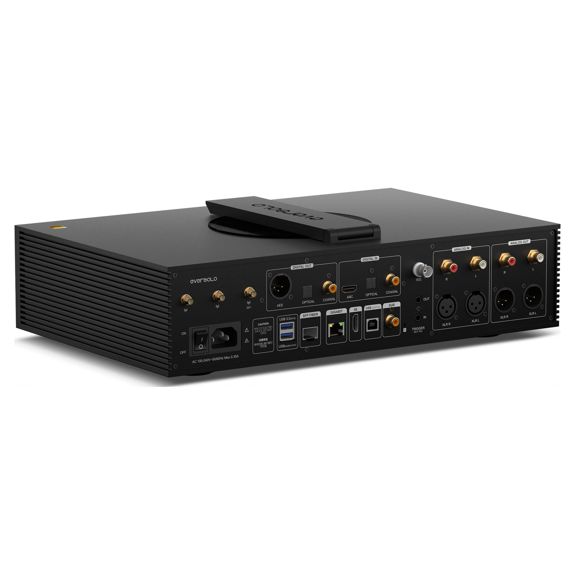 Eversolo DMP-A8 Master Edition Gen 2, rear angled view