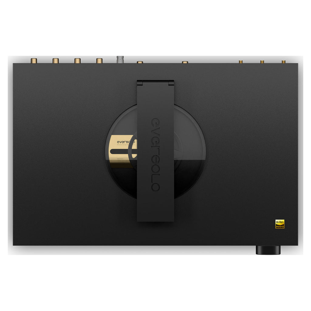 Eversolo DMP-A8 Master Edition Gen 2, top view of the top-loading CD drive