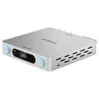 FiiO AIR AMP, Silver, three-quarter front view