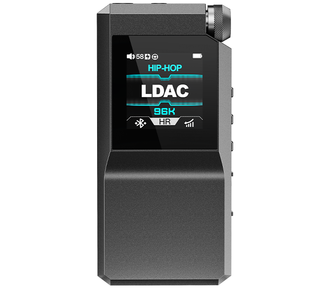 FiiO BTR17 headphone amplifier and DAC, in black