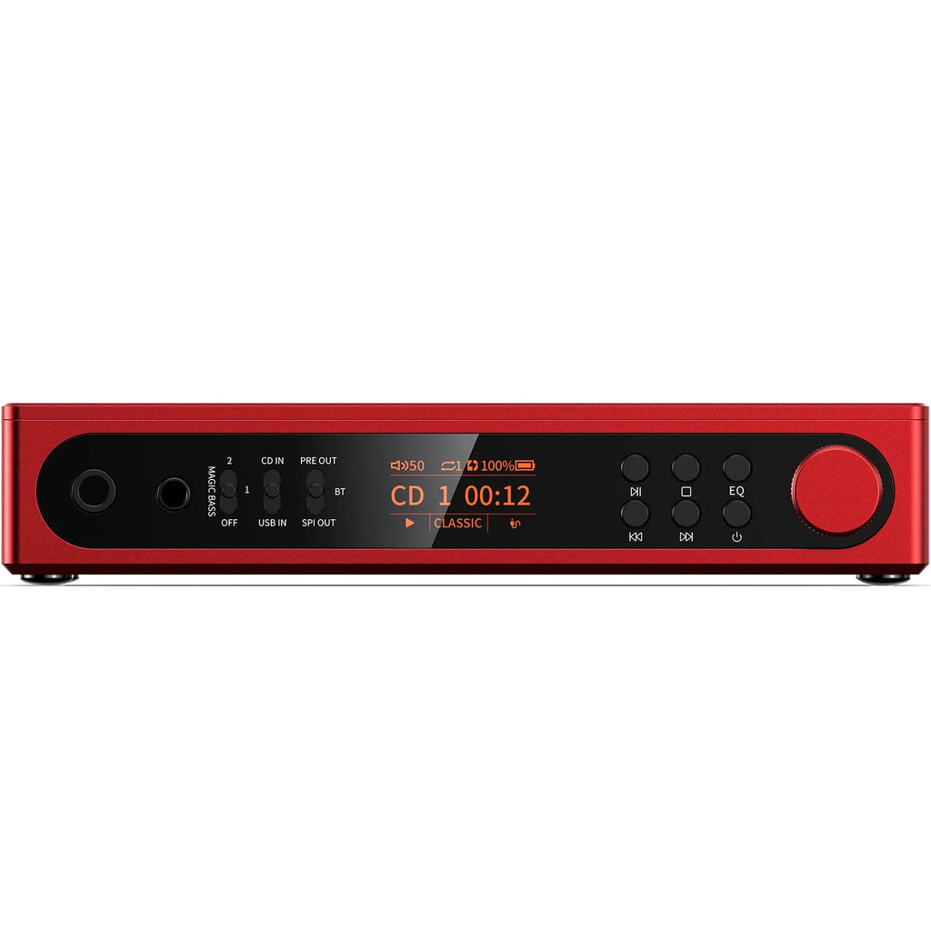 FiiO DM15 R2R portable CD player in red