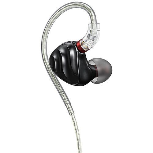 FiiO FH3 wired in-ear headphones, black side view